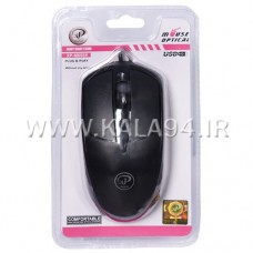 موس سیمی XP M695K / دارای 3 کلید / کلیک نرم با دقت بالا در ضرب مداوم / پک طلقی 